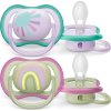 PHILIPS AVENT Philips AVENT Šidítko Ultra air Obrázek 0-6m dívka (duha), 2ks