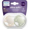 PHILIPS AVENT Philips AVENT Šidítko Ultrasoft Premium neutral 0-6m chlapec, 2 ks