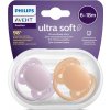 PHILIPS AVENT Philips AVENT Šidítko Ultrasoft Premium neutral 6-18m dívka, 2 ks