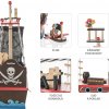 ZOPA Dřevěná pirátská loď