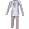 Little Angel pyžamo DR smyk Outlast® - pruh modrý/šedý melír (Velikost 92)