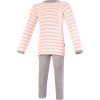 Little Angel pyžamo DR smyk Outlast® - pruh růžový/šedý melír (Velikost 92)