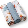 BABYONO BABYONO Plenky mušelínové Super soft 3 ks - modrá