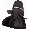 Little Angel rukavice s palcem softshell STRETCH Outlast® - černá-výšivka šedá (Velikost 1)