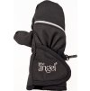 Little Angel rukavice s palcem softshell STRETCH Outlast® - černá-výšivka šedá (Velikost 1)