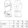 Little Angel rukavice s palcem softshell STRETCH Outlast® - černá-výšivka šedá (Velikost 1)