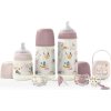 SUAVINEX | Sada láhev 270ml + dudlík fyziologický 0/6m + klip Walk - růžová (Varianta SUAVINEX | Sada láhev 270ml + dudlík fyziologický 0/6m + klip Walk - růžová)