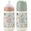 SUAVINEX | Kojenecká láhev Walk anatomická M silikon 270 ml - růžová (Varianta SUAVINEX | Kojenecká láhev Walk anatomická M silikon 270 ml - růžová)