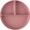 PETITEMARS PETITE&MARS Talířek silikonový dělící kulatý Take&Match Dusty Rose 6m+
