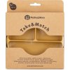 PETITEMARS PETITE&MARS Talířek silikonový dělící kulatý Take&Match Intense Ochre 6m+