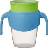 360° netekoucí učící hrneček 250 ml - modrý/zelený