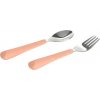 Lässig BABIES Cutlery with Silicone Handle 2pcs apricot