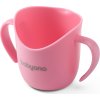 BABYONO BABYONO Hrnek ergonomický s oušky 120 ml růžový 6m+