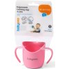 BABYONO BABYONO Hrnek ergonomický s oušky 120 ml růžový 6m+