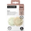 SUAVINEX | Dudlík SX PRO fyziologický 2 KS WONDER 0/6m - Almost Aqua + Whitecap Gray