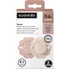 SUAVINEX | Dudlík SX PRO fyziologický 2 KS WONDER 0/6m - Pale Mauve + Mauve Chalk