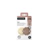 SUAVINEX | Dudlík SX PRO fyziologický 2 KS WONDER 6/18m - Whitecap Gray + Raw Umber