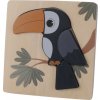 ZOPA Dřevěné puzzle malé (Varianta Leopard)