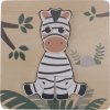 ZOPA Dřevěné puzzle malé (Varianta Leopard)