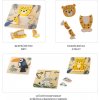 ZOPA Dřevěné puzzle malé (Varianta Leopard)