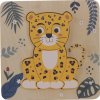 ZOPA Dřevěné puzzle malé (Varianta Leopard)