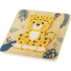ZOPA Dřevěné puzzle malé (Varianta Leopard)