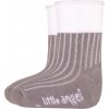 Little Angel ponožky froté Outlast® - tm.šedá/bílá