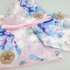Little Angel Šátek na krk podšitý Outlast® - starorůžová modré kytky/růžová baby