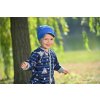Little Angel kabátek podšitý Outlast® - tm.modrá zvířátka teepee/šedý melír (Velikost 62-68)