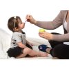 Dětská vidlička a lžička s pouzdrem - růžová/fialová