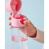 Lahev na pití s brčkem 600 ml - flamingo fizz