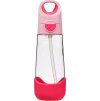 Lahev na pití s brčkem 600 ml - flamingo fizz