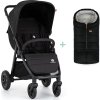 PETITEMARS PETITE&MARS Kočárek sportovní Airwalk2 Perfect Black + PETITE&MARS fusak Jibot ZDARMA