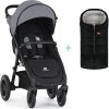 PETITEMARS PETITE&MARS Kočárek sportovní Street2 Air Black Ultimate Grey + PETITE&MARS fusak Jibot ZDARMA