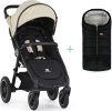 PETITEMARS PETITE&MARS Kočárek sportovní Street2 Air Black Sahara Beige + PETITE&MARS fusak Jibot ZDARMA