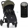 PETITEMARS PETITE&MARS Kočárek sportovní Street2 Air Black Mature Olive + PETITE&MARS fusak Jibot ZDARMA