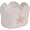 Childhome Koš na hračky Květina Off White 30x20x15 cm