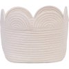 Childhome Koš na hračky Květina Off White 30x20x15 cm