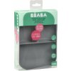 Beaba Talíř silikonový dělený s přísavkou Mineral Grey