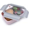 Bento Box krabička na svačinu 880 ml - růžová