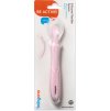 BABYONO BABYONO Lžička silikonová - pink 6m+