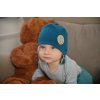 Little Angel Čepice laponka podšitá Outlast ® - tyrkys/sv.mentolová (Velikost 3 | 42-44 cm)