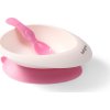 BABYONO BABYONO Miska s přísavkou a lžičkou růžová 230 ml 6m+