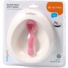 BABYONO BABYONO Miska s přísavkou a lžičkou růžová 230 ml 6m+