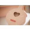 label label drevene banjo pink