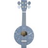 label label drevene banjo blue