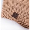 Little Angel Čepice pletená na uši LA Outlast ® - camel (Velikost 4 | 45-48 cm)