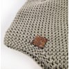 Little Angel Čepice pletená na uši Outlast ® - khaki (Velikost 5 | 49-53 cm)