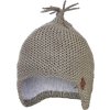 Little Angel Čepice pletená na uši Outlast ® - khaki (Velikost 5 | 49-53 cm)