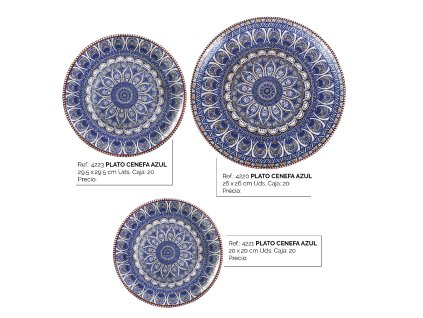 CENEFAS AZUL PLATO 4220 4221 4223